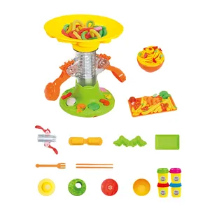 Vendita calda di alta qualità per bambini in miniatura cucina divertimento Pasta gioca Pasta giocattoli plastica finta gioca cibo Pasta di argilla giocattolo per bambini
