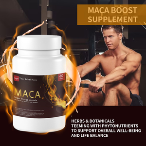 Integratore Erboristico per Uomo, Capsule di Maca Nera Vegana a Marchio Privato per Mantenere l'Energia - Product Image 2