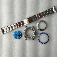 Kit d'assemblage de montre en acier inoxydable NH35/NH36 avec logo S, accessoires de boîtier de 40 mm, kit complet de rétrofit, Chine