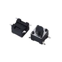 Bouton poussoir tactile SMT SMD 6*6mm, 4 broches, hauteur 4.5/5/5.5/6.5/7/12mm, 12V 50mA, en acier inoxydable, 1NO, pour appareils électroménagers