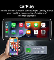 Autoradio Android BQCC 12,33 pouces 6+128 Go 8 cœurs avec CarPlay 4G WIFI GPS FM RDS pour Mercedes Benz Classe C GLC 2015-2018 NTG5.0