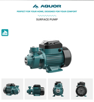 Pompe périphérique automatique à vortex électrique AQOUR PM55 550W 220V, 44M de hauteur de refoulement, haute pression, pompe à eau propre de surface QB70