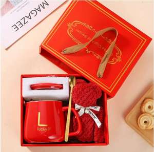 ชุดของขวัญกระติกน้ำสุญญากาศร่มลายดอกไม้สีชมพูฟ้า สำหรับผู้หญิง ของขวัญอเนกประสงค์สำหรับเทศกาลคริสต์มาส ปีใหม่ และวันแม่ - Product Image 4