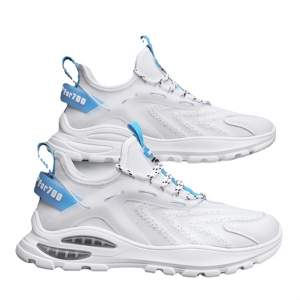 Chaussures de sport décontractées respirantes à surface tendance en maille avec semelle à coussin d'air pour hommes - Product Image 4