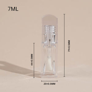 علامة خاصة فرشاة بيضاء كبيرة ملمع شفاه أنبوب تعبئة بالجملة 7 فارغ شفاف سمنة الشفاه - Product Image 4