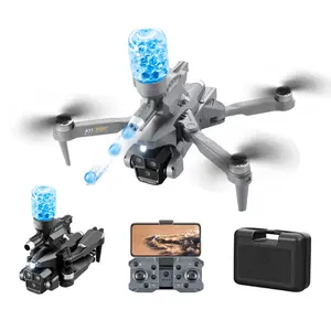 2024 Nieuwe Kinderen Mini Opvouwbare Één Sleutel Opstijgen/Landen Waterbom Drone Borstelloze 4K/8K Hd Drievoudige Camera Drone Speelgoed