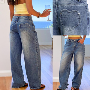 <span class=keywords><strong>Jeans</strong></span> da Donna 2025 a Vita Alta, Gamba Larga, Pantaloni <span class=keywords><strong>Lunghi</strong></span> Estivi, <span class=keywords><strong>Jeans</strong></span> Vintage Baggy, Streetwear Casual, <span class=keywords><strong>Jeans</strong></span> Dritti da Donna - Product Image 5