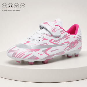 Chaussures <span class=keywords><strong>de</strong></span> football professionnelles <span class=keywords><strong>pour</strong></span> jeunes filles, <span class=keywords><strong>crampons</strong></span> FG, chaussures <span class=keywords><strong>de</strong></span> football <span class=keywords><strong>pour</strong></span> enfants, entraînement en extérieur, vente en gros, faible MOQ - Product Image 1