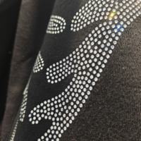 T-shirt surdimensionné personnalisé avec strass, coupe carrée, épaules tombantes, en coton, streetwear, pour hommes, prix bas, vente en gros, vêtements pour hommes