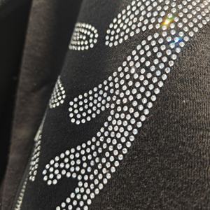 T-shirt Oversize Personalizzata con Strass, Vestibilità Ampia e Spalle Cadenti, in Cotone, Stile Streetwear da <span class=keywords><strong>Uomo</strong></span> - Abbigliamento <span class=keywords><strong>Uomo</strong></span> all'Ingrosso a Basso Prezzo - Product Image 4