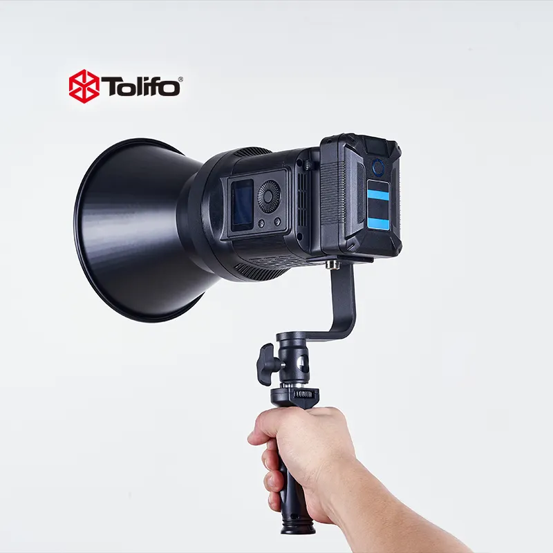 Tolifo 120W Ra97 Remote Controlled Film Photography Lighting cob Led Video Studio Light with Bowens Mounting