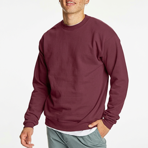 Men's <b>Navy</b> Blue Crew Neck <b>Sweatshirt</b> Regular Fit Casual Knitted 100% Cotton Pullover Autumn Wear - Product Image 4