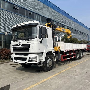 รถบรรทุก Shacman F3000 6x4 14 ตัน พร้อมเครนยกแบบตรงชนิด Telescopic Boom สำหรับขาย - Product Image 4