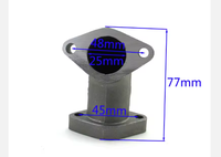 Tuyau d'admission de moto de 25 mm pour moto tout-terrain, quad, ATV de 125cc, 140cc, 150cc, 155cc, 160cc