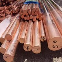 Cuag0.1 Tige en alliage de cuivre argenté 2-90mm Barre ronde Barre en cuivre massif 99.99 Fourniture du fabricant pour le soudage