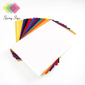 Spring Sign virgin white black color polystyrene sheets clear ps sheet plastic for sale