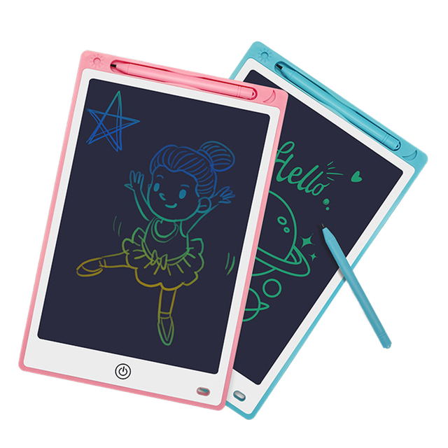 Portable 8.5 Inch Blue Digital Writing Pad Tablet for Kids LCD Electronic Drawing Board Plastic Packaged Box for Graffiti