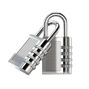 Lucchetto di sicurezza con password, lucchetto a combinazione a 4 cifre per impieghi gravosi, adatto per uffici, scuole, dormitori, per prevenire furti - Product Image 1