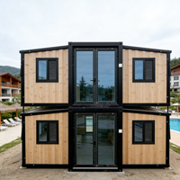 Maison conteneur extensible, maison modulaire moderne, bâtiment de bureau durable et étanche, portable et personnalisable