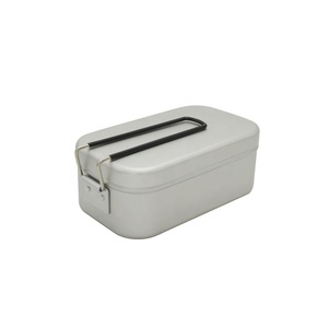 Outdoor and Snack Bento Box Rectangular bento box Metal Lunch Container Aluminum alloy Camping lunch box