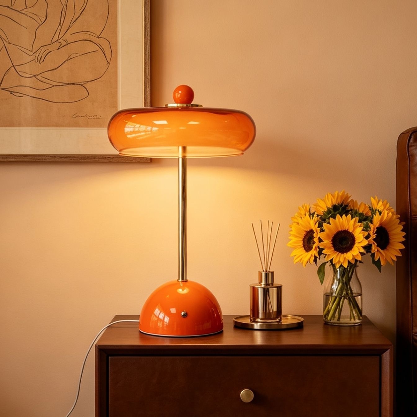 Classic Elegant Luxury Table Lamp Cordless USB-powered With Battery Creamy Style Decorative Night Light For Bedroom Gift · image 4