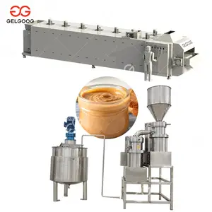 Gelgoog Production Line Machines Halawa Tahina Complete Peanut Butter Making Line 100Kg/Day Processing