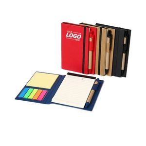 Eco-Friendly Kraft Sticky Note <b>Pad</b> Set with Pen Custom Logo Multi-Functional <b>Memo</b> Notebook for Office and Promotional Gifts - Product Image 1