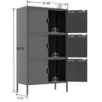 Étagère métallique robuste à 5 niveaux, réglable, pour cuisine, garage, organisation de la maison