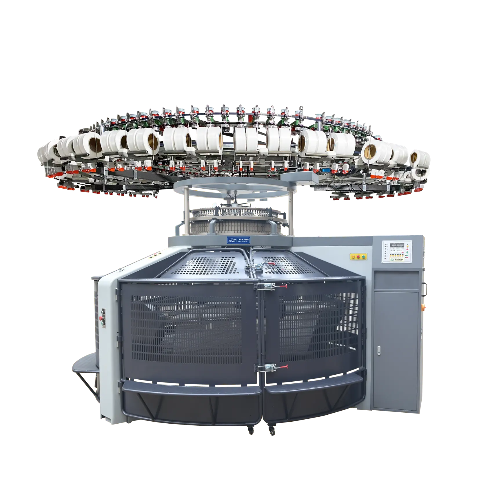 Open Width Fully Automatic Single Side Circular Knitting Machine with Lycra attachment