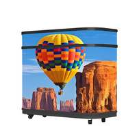 Cabina de DJ LED Semicircular P2.5, Mostrador LED Curvo para Interiores, para Bares, Clubes y Escenarios