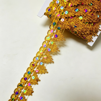 Dentelle triangulaire en soie argentée, écologique, à paillettes dorées, avec motifs papillon haute montagne et queue de phénix, tissée décorative
