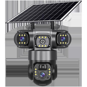 Cámara Inalámbrica V380Pro con Energía Solar, Vigilancia con Tres Lentes, 4G, Estilo Europeo, Sin Batería, Cámara Exterior 1080P, Zoom <span class=keywords><strong>3x</strong></span>, 110 - Product Image 4