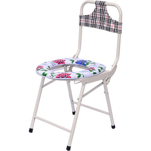 Chaise de toilette pliable avec siège floral pour personnes âgées et femmes enceintes de Hebei Mingze Medical Equipment Co. Ltd. - Product Image 1