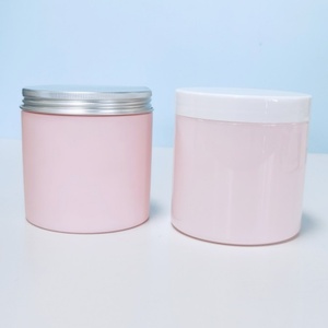 100 120 150 200 250g Pet <b>Plastic</b> <b>Jars</b> Pink Face Cream Container Body Butter Pot Cosmetic Cream <b>Jars</b> Packaging With Gold Lid - Product Image 5