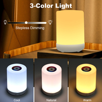 Lampe de nuit à LED avec télécommande en matériau ABS à commande tactile Lampe de bureau pour chambre à coucher, chevet ou table de bar-Prix d'usine