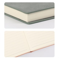 Carnet ligné A5 en cuir souple PU avec logo personnalisé, style minimaliste, pour cadeaux d'affaires