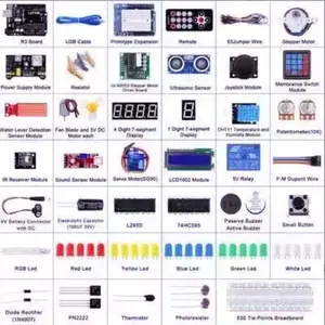 Kit di componenti per la casa degli appassionati di elettronica kit di circuito sperimentale adatto per lo sviluppo di Arduino l