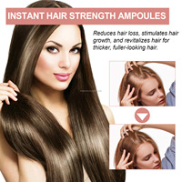 Ampoules de marque privée OEM ensemble de soins capillaires professionnels ampoule capillaire nourrissante et lissante au collagène et aux protéines
