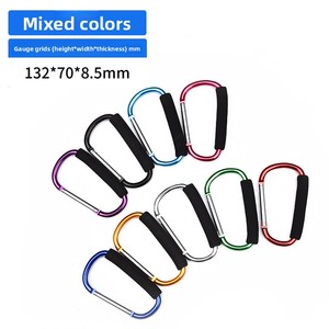 Polea de hebilla en forma de D de tamaño mediano 12, Funda de cuero de espuma suave de liberación rápida, mosquetón de aleación de aluminio, escalada, Camping, senderismo - Product Image 5