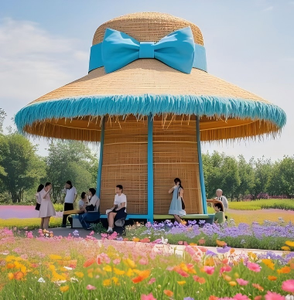 Belle aire <span class=keywords><strong>de</strong></span> repos extérieure personnalisée ombre et abri en forme <span class=keywords><strong>de</strong></span> chapeau pour <span class=keywords><strong>le</strong></span> repos - Product Image 2