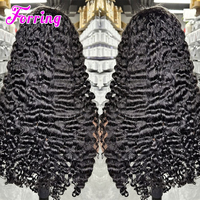Wig Keriting Burma Alami Grosir, Wig Rambut Manusia Keriting Burma dengan Lace Transparan Densitas 250, Wig Vietnam Asli Mentah