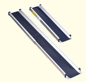 Telescopic Wheelchair Ramps 7ft FACHNUO TOOL Adjtable Wheelchair Ramp 7.4" Wide Non- Skid Aluminum Ramp For Home, Stairs With Portable Storage Bag (1 Pair - View #6