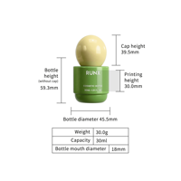 Bouteille compte-gouttes en PET dépoli de 30 ml OEM ODM, flacon personnalisé de 100 ml pour sérum visage, huile essentielle et huile capillaire