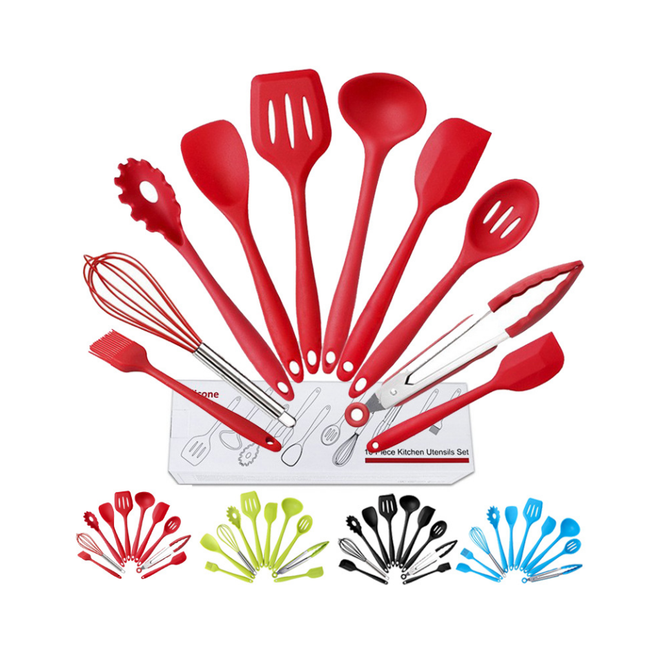 10pcs Silicone Kitchen Wares Set Supplies Home And Kitchen Tools Gadgets Utensils Kitchen Accessories
