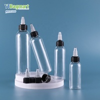 Bouteille d'encre de tatouage de bouteille de pressage en plastique en gros avec le dessus de chapeau de torsion