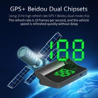Universeller Digitaler Tachometer GPS HUD Auto-Head-up-Display mit Uhrfunktion Beliebtes Auto-Geschwindigkeitsmessgerät