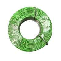 Câble en acier recouvert de PVC vert, câble galvanisé recouvert de plastique pour corde à linge, serre, plusieurs tailles en stock