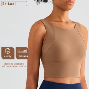 Xsunwing haut prend en charge les femmes Gym entraînement vêtements de <span class=keywords><strong>sport</strong></span> hauts col rond Yoga débardeur Sexy gilet intégré soutien-gorge course soutiens-gorge WAD1490 - Product Image 4