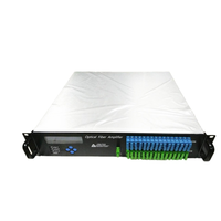 2u 1550nm EDFA Amplificador de fibra óptica dopado con erbio FTTH IP 13-26dBm Potencia de salida