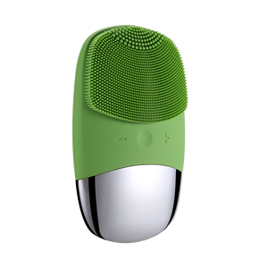 Hot Bán Home Spa Sử Dụng Điện Silicone Bàn Chải Làm Sạch Da Cầm Tay Công Cụ Exfoliators Tím Màu Xanh Lá Cây Màu Xanh Đen Cho Vẻ Đẹp - Product Image 4